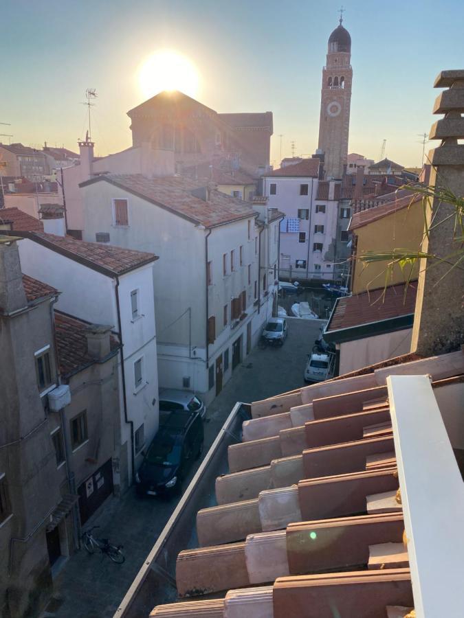 Laguna Blu Camera Tramonto Con Terrazza Panoramica In Comune Chioggia Exterior foto